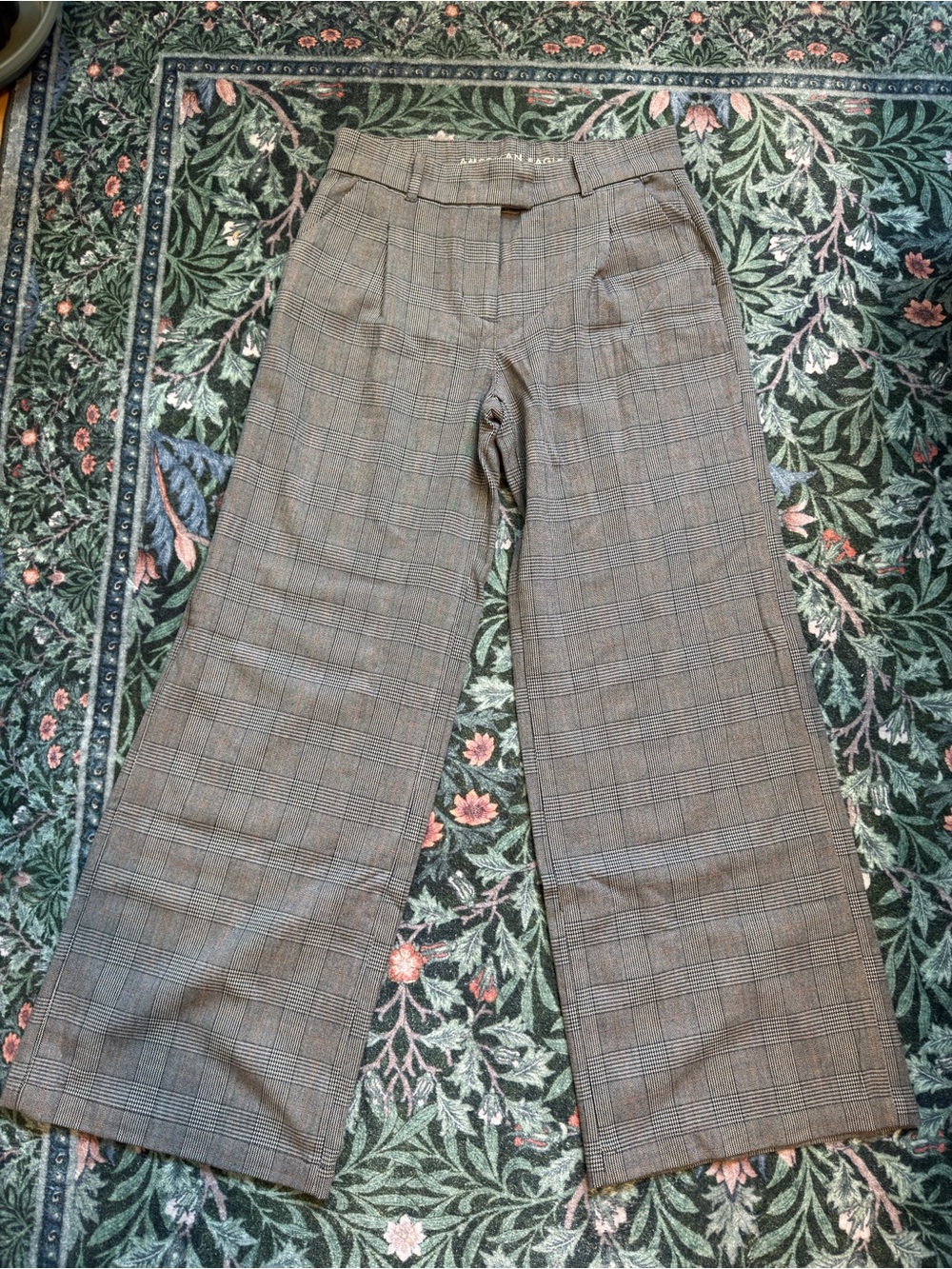 American Eagle Mid Rise Stretch Wide Leg Trouser